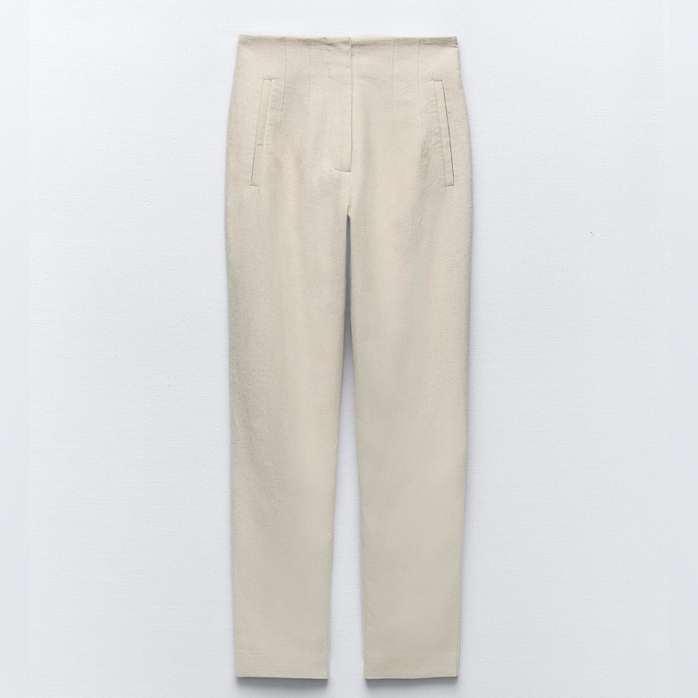 Zara rustic high-waisted pants - Picture 6 of 8